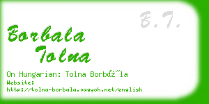 borbala tolna business card
